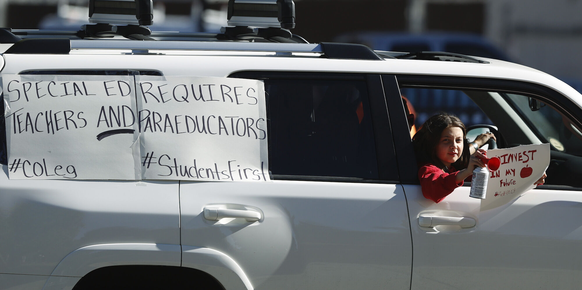 Virus Outbreak Colorado Education Rally